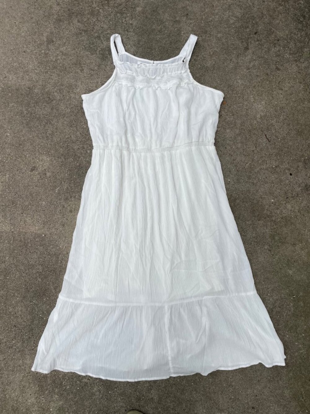 NWT Maurices White Dress Long Flowy Lined Womens Plus XXL 2XL Fairy Angel Artist